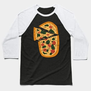 Italian Vegan Pizza Baseball T-Shirt